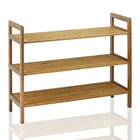 Oceanstar 3-Tier Bamboo Shoe Rack, Natural (3SR1651)-Can fit up to 9-12 pairs of adult sized shoes