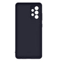Samsung Silicone Cover Case for Samsung Galaxy A52 - Black-Dimensions: 3.06"W x 6.41"H x 0.43"D