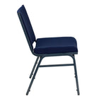 Flash Furniture HERCULES Series Heavy Duty Dot Fabric Stack Chair - Navy Blue-550 lb. Weight Capacity