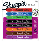 Sharpie Flip Chart Markers Water Based - Bullet Tip - Assorted Colours - 8 Pack-Bullet tips deliver clear, precise marks with minimal squeaking