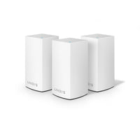 Linksys WHW0103-CA, AC1200 Dualband, Intelligent Whole Home Mesh WiFi System, White, 3 Pack-Dual-Band AC1300 (867 Plus 400 Mbps) with MU-MIMO and 256 QAM