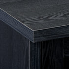 CorLiving TV Bench with Glass Cabinets for TVs up to 90", Black Ravenwood-Enclosed adjustable shelf on each side for customizable storage needs