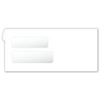 Deluxe Double Window Envelopes - Form Compatible - 9" x 4-1/8" - 500 Pack-Double Window Confidential Envelopes