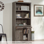 Sauder 433680 Aspen Post Library Hutch - Pebble Pine-Two adjustable shelves.