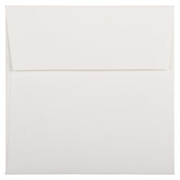 JAM Paper 6 x 6 Square Envelopes, Strathmore Bright White Wove, 1000 Pack (900958831B)-Bright white