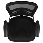 Flash Furniture Black Mesh Side Reception Chair with Chrome Sled Base-Non-Skid Anti-Tilt Floor Levers