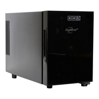 Koolatron 6 Bottle Wine Cooler, 0.65 cu. ft. (16L) Freestanding Thermoelectric Wine Fridge - Black-Holds 6 standard Bordeaux bottles