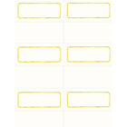 St. James Classic Place Cards - 1-3/4 x 4-1/4" - Laser/Inkjet Printable - Ivory - Gold Foil - 60 Pack-Free downloadable templates from www.first-base.com
