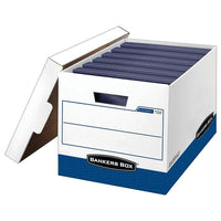 Bankers Box Letter/Legal Binderbox Storage Box, 12 Pack-Holds eight 1 1/2" binders or a variety of binders up to 3", with extra hand room for quick binder retrieval