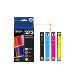 Epson Photo Black & Colour Ink Cartridges - 4 Pack-The convenient multipack contains individual colour cartridges (black, yellow, cyan, and magenta)