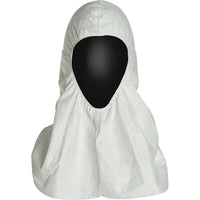 Dupont Tyvek 400 Pullover Hoods - 100 Pack-PULLOVER HOOD Pullover, Elasticized Face Opening, Covers Shoulders