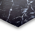 CTG Brands Black II Marble Peel and Stick Wall Tiles, 11.8" x 11.8", Black, 12 Pack-Packaging: includes total of 12 peel and stick wall tiles