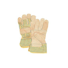 Zenith Safety Fitters Patch Palm Gloves, X-Large, Grain Cowhide Palm, Cotton Inner Lining, 24 Pack-Cuff Material: Rubberized