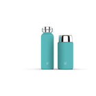 Minimal Stainless Steel Insulated Flask - Aqua - 750ml-Leak proof cap, Easy grab handle