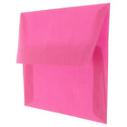 JAM Paper A2 Invitation Envelopes, 4.38 x 5.75, Magenta Pink Translucent Vellum, 50 Pack (1591626I)-Blank interior for personalized message