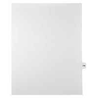 Mark Maker Legal Tabs - Letter Size - White - 1/15th cut - 25 tabs per package - 5 packages Pack - Number 176-White Single Tabs
