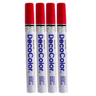 JAM Paper Marvy Uchida Bold Paint Marker - Red - 4 Pack (86525802g)-Paint marker for creating innovative artwork