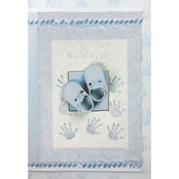 Rosedale 5-1/2" x 8" Welcome you re here My Baby Boy Greeting Cards And Envelopes, 12 Pack (15199)-Printed on premium uncoated card stock