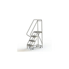 Tri-Arc Manufacturing Aluminum Rolling Ladder, Step Width: 16", Step Type: Serrated, No. of Steps: 4 (WLAR104165)-No. of Steps: 4