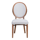 Zuo Mellie Dining Chair, Walnut & Light Grey, Set of 2-36.8 x 21.9 x 16.9