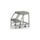 Tri-Arc Manufacturing Aluminum Rolling Ladder, Step Width: 16", Step Type: Serrated, No. of Steps: 2 (WLAR002165)-No. of Steps: 2