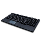 Adesso EasyTouch Rackmount Touchpad Keyboard - Black-USB Connectivity