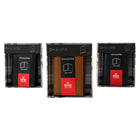 Champs Leather RFID Cardholder - Navy-Exterior pocket for easy access to important cards and receipts 
