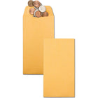 Quality Park Gummed #7 Coin Envelopes - 6-1/2"W x 3-1/2"L - Kraft - 500 Pack-The flaps close with full flap GUM to ensure the envelope stays sealed so your contents don't fall out!
