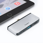 Kopplen USB-C HDMI Multi-Hub 4 in 1 with USB 3.0 and HDMI-USB 3.0 Port: 5Gb/s data transfer, downward compatible with USB2.0