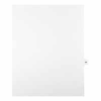 Mark Maker Legal Exhibit Index Tab White Single Tabs, 1/15th Cut, Letter Size, No Holes, Number 25, 25 Pack-White Single Tabs, 1/15th Cut