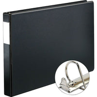 XtraLife 11" x 17" Slant-D Ring Binder, 1", Black-Slant D® rings hold 25% more sheets than standard round rings