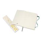 Moleskine Ruled Soft Cover Classic Notebook - Large - Myrtle Green - 5" x 8.25"-Ivory coloured acid free paper