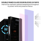 Koolatron 10 Bottle Wine Cooler, 1 cu. ft. (28L) Freestanding Thermoelectric Wine Fridge - Black-Temperature range of 46-66 degrees F (8-18 degrees C)