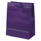 JAM Paper Gift Bags with Rope Handles - Medium - 8" x 10" x 4" - Purple Matte - 3 Pack-Quantity: 3 Bags Per Pack, Sturdy construction allows for you to fold and reuse bags later.