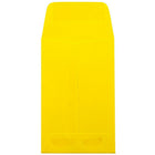 JAM Paper #1 Coin Envelopes, 2.25 x 3.5, Solar Yellow, 50 Pack-Yellow Envelopes
