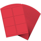 JAM Paper Laser/Inkjet Address Label - 3-3/8" x 4" - Red - 120 Pack-Size: Large (3.3 x 4 inches), Printer friendly labels are easy to create and customize