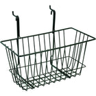 Wamaco Slatwall/Gridwall Wire Basket - 12" W x 6 " D x 6 " H - Black - 2 Pack-Size: 12" W x 6" D x 6" H