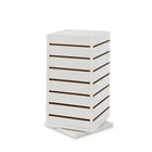 Can-Bramar EC-CTSW1212W Countertop Revolving Slatwall Merchandizer, White, 12"x12"x25"-Carton Weight: 23 lbs