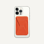 MOFT Snap-On Magnetic MagSafe Compatible Phone Wallet Stand for iPhone - Orange-iPhone 14, iPhone 14 Plus, iPhone 14 Pro, iPhone 14 Pro Max, iPhone 13, iPhone 13 mini, iPhone 13 Pro, iPhone 13 Pro Max, iPhone 12, iPhone 12 mini, iPhone 12 Pro, iPhone 12 Pro Max