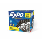 Expo Low-Odour Dry Erase Markers - Chisel Tip - Black - 36 Pack (1920940)-Black