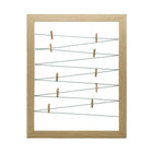 Simply Clip Frame with 10 Clips, Oak-Stylish and functional design