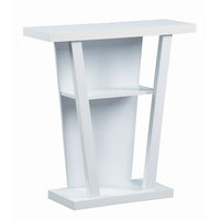 Monarch Specialties 2560 Accent Table - 32"L/White Hall Console-White finished hall console accent table