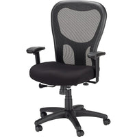 Tempur-Pedic Mesh High-Back Task Chair - Black-Chair seat is made with patented Tempur material from Tempur-Pedic that conforms to your body for customized support