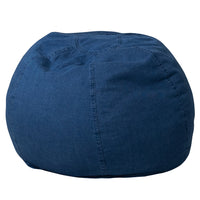 Flash Furniture Small Denim Kids Bean Bag Chair-Child Sized Bean Bag
