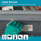 DYMO LW Durable Labels for LabelWriter Label Printers, White Poly, 1” x 3-1/2”, Roll of 100-Black print on white labels for maximum visibility