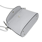 Nicci Crossbody with Front Flap - Light Grey-Adjustable crossbody strap (21.5" drop)
