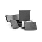 Eddie's #32 Jewellery Boxes - Small - 3" W x 2-1/8" D x 1" H - Black Swirl - 100 Pack-Cardboard