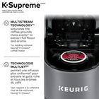 Keurig K-Supreme Single Serve K-Cup Pod Coffee Maker - With MultiStream Technology - Grey-Customize your cup: brew a stronger cup, or brew hot over ice for refreshing iced coffee