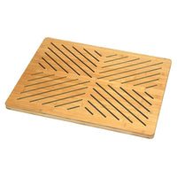 Oceanstar Bamboo Floor and Bath Mat with Non-Slip Rubber Feet-Made with 100% natural bamboo