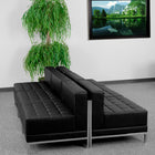 Flash Furniture – Ensemble de sièges Hercules Imagination avec 6 fauteuils de centre, noir-Sans accoudoirs